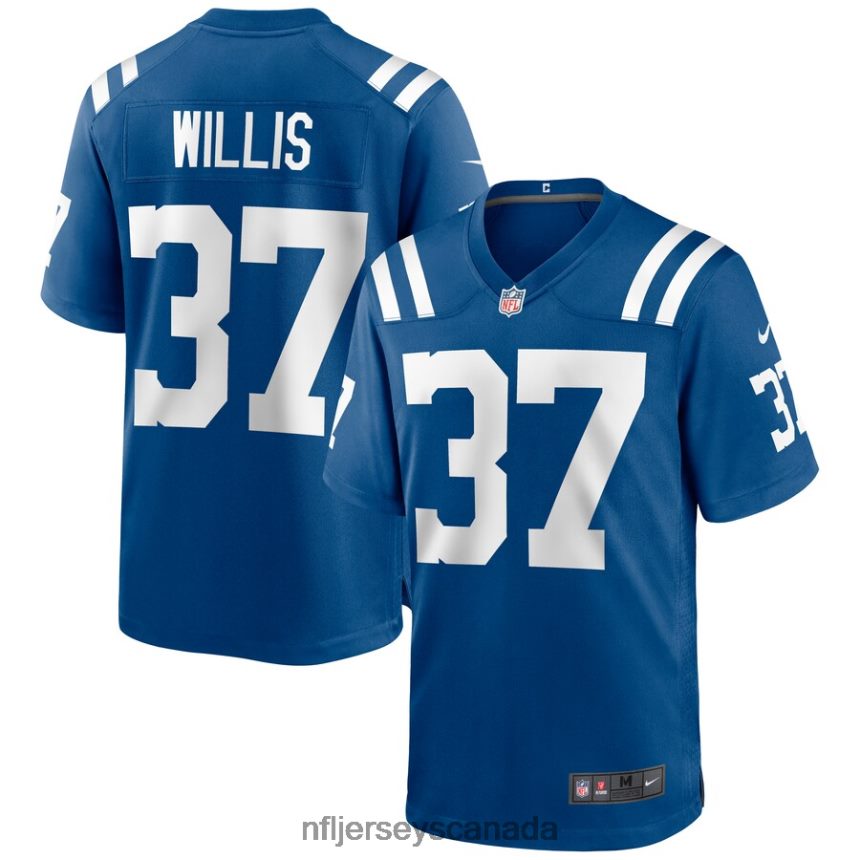 Men Indianapolis Colts Khari Willis Nike Royal Game Jersey Clothing NFL TBXFR63849
