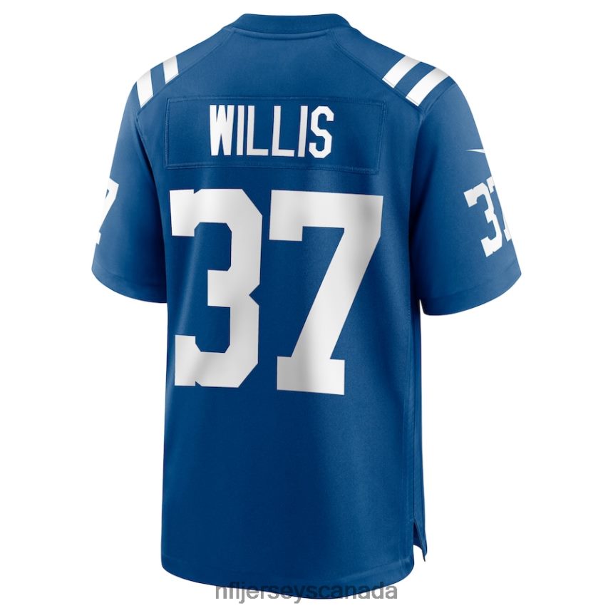 Men Indianapolis Colts Khari Willis Nike Royal Game Jersey Clothing NFL TBXFR63849