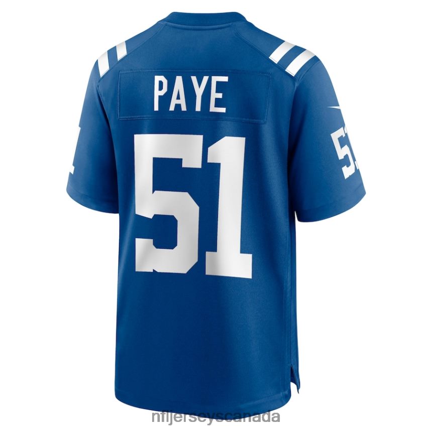 Men Indianapolis Colts Kwity Paye Nike Royal Game Jersey Clothing NFL TBXFR64315