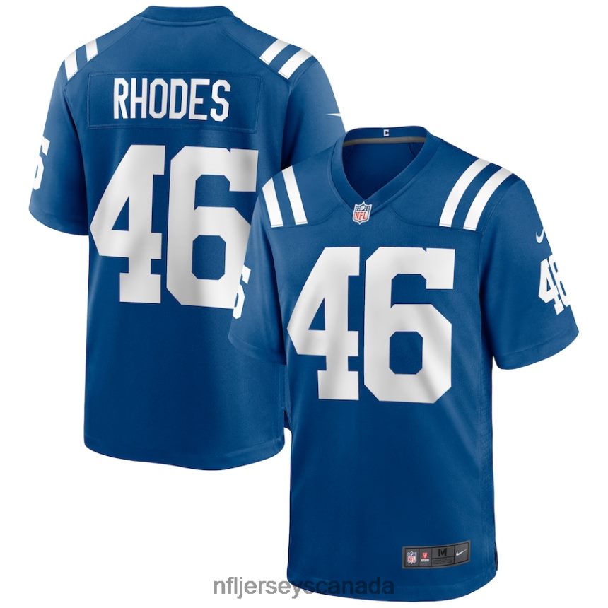 Men Indianapolis Colts Luke Rhodes Nike Royal Game Jersey Clothing NFL TBXFR64337