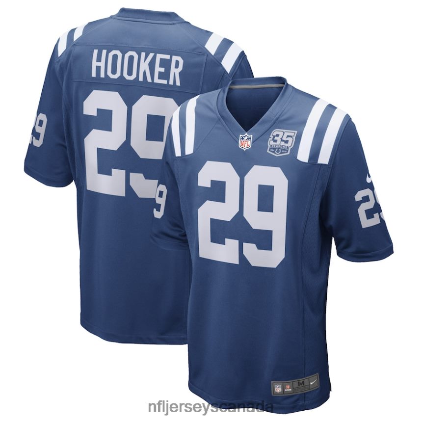 Men Indianapolis Colts Malik Hooker Nike Royal 35th Season Game Jersey Clothing NFL TBXFR65082