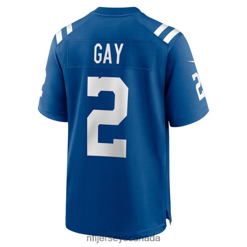 Men Indianapolis Colts Matt Gay Nike Royal Game Player Jersey Clothing NFL TBXFR62816