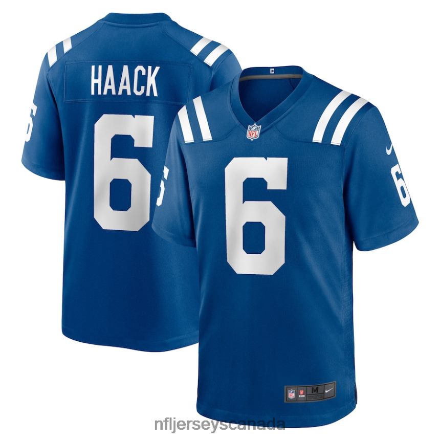 Men Indianapolis Colts Matt Haack Nike Royal Game Player Jersey Clothing NFL TBXFR64376