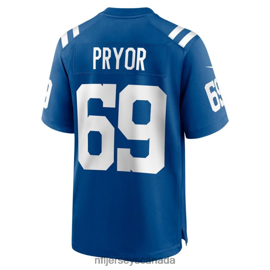 Men Indianapolis Colts Matt Pryor Nike Royal Game Jersey Clothing NFL TBXFR66553