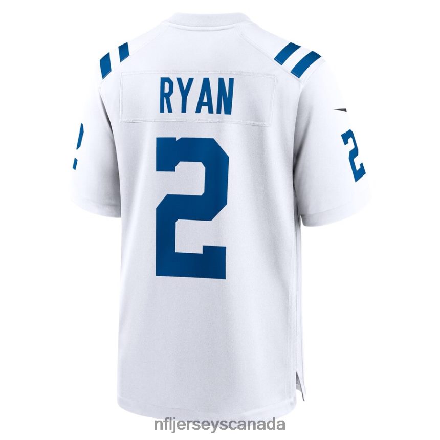 Men Indianapolis Colts Matt Ryan Nike White Game Jersey Clothing NFL TBXFR64921