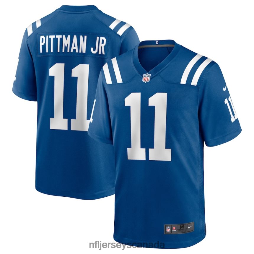 Men Indianapolis Colts Michael Pittman Jr Nike Royal Game Player Jersey Clothing NFL TBXFR62008