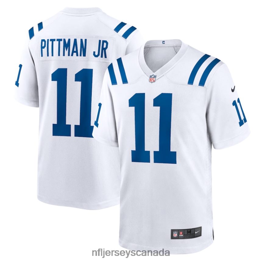 Men Indianapolis Colts Michael Pittman Jr Nike White Game Jersey Clothing NFL TBXFR62182