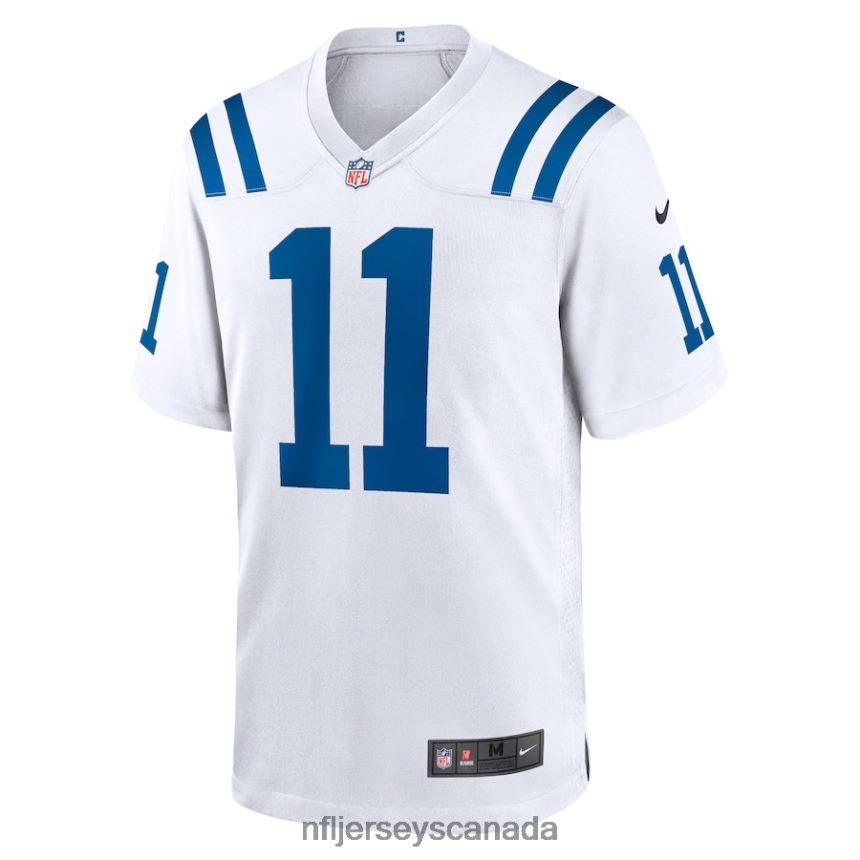 Men Indianapolis Colts Michael Pittman Jr Nike White Game Jersey Clothing NFL TBXFR62182