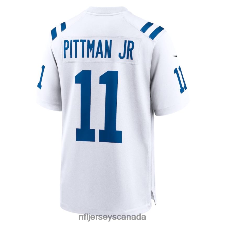 Men Indianapolis Colts Michael Pittman Jr Nike White Game Jersey Clothing NFL TBXFR62182