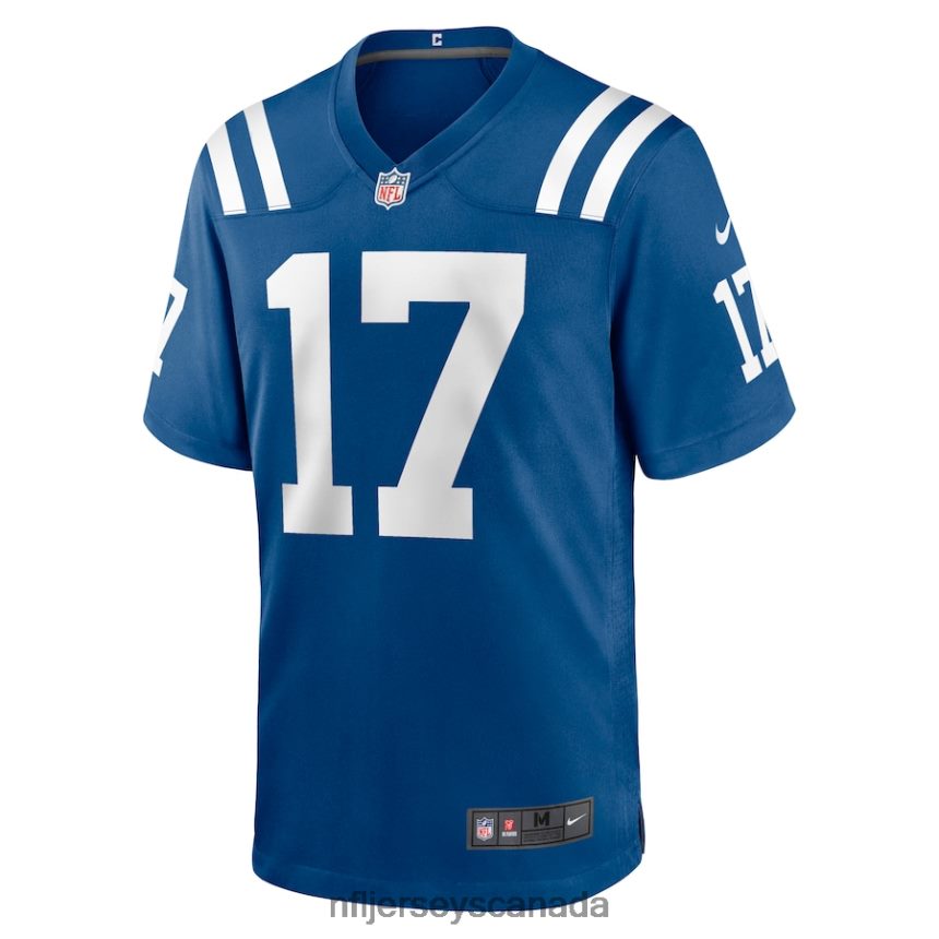 Men Indianapolis Colts Mike Strachan Nike Royal Game Jersey Clothing NFL TBXFR66319