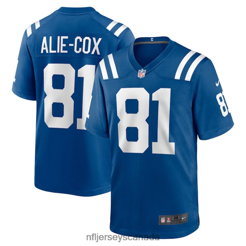 Men Indianapolis Colts Mo Alie-Cox Nike Royal Team Game Jersey Clothing NFL TBXFR63221