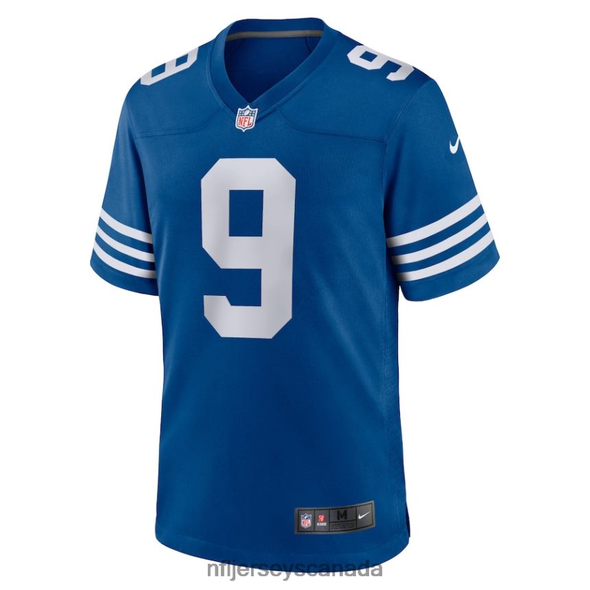 Men Indianapolis Colts Nick Foles Nike Blue Player Game Jersey Clothing NFL TBXFR64144