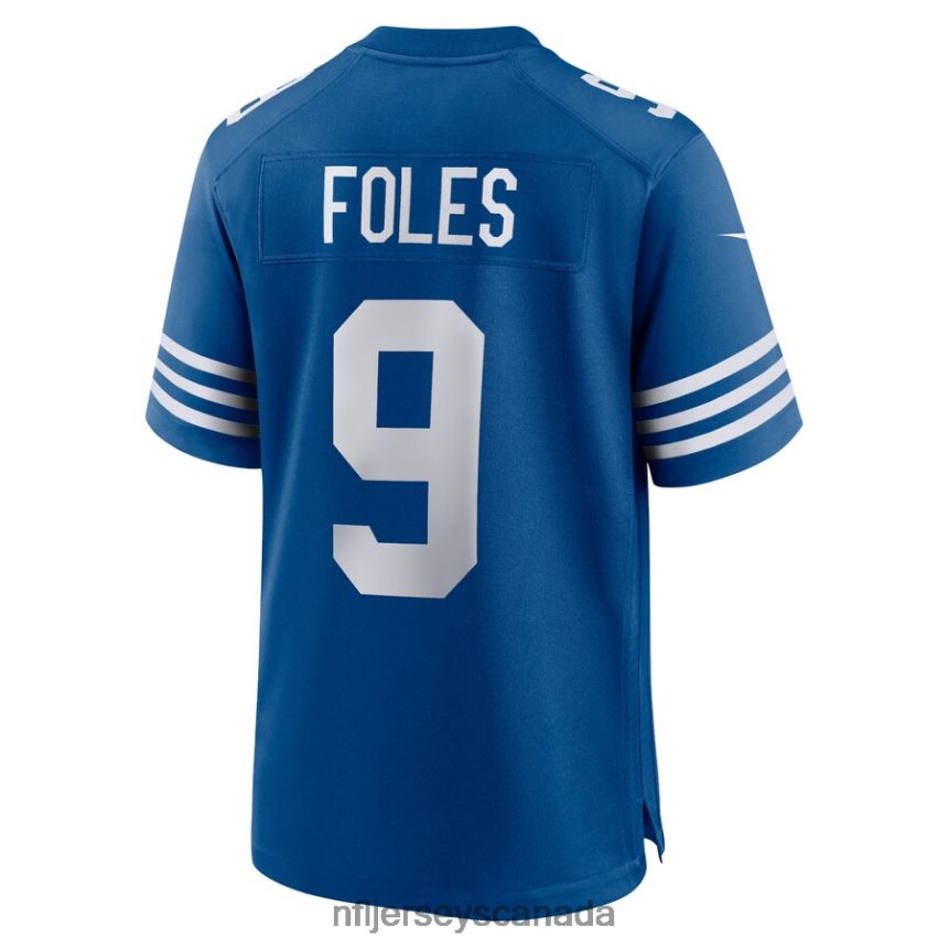 Men Indianapolis Colts Nick Foles Nike Blue Player Game Jersey Clothing NFL TBXFR64144
