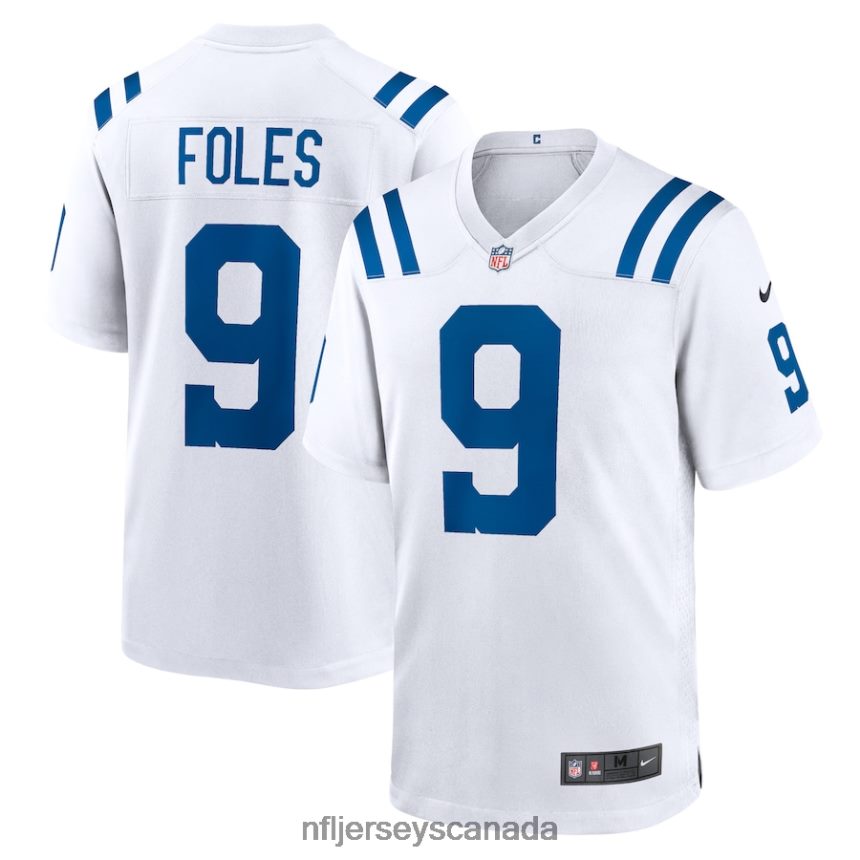 Men Indianapolis Colts Nick Foles Nike White Player Game Jersey Clothing NFL TBXFR63885