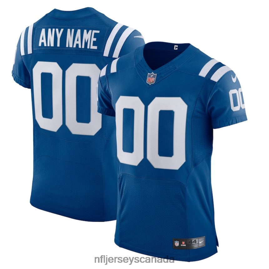 Men Indianapolis Colts Nike Royal Vapor Elite Custom Jersey Clothing NFL TBXFR64833