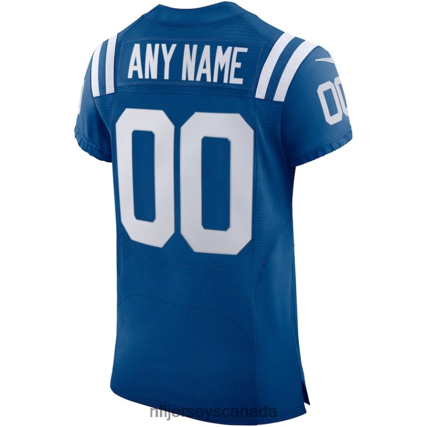 Men Indianapolis Colts Nike Royal Vapor Elite Custom Jersey Clothing NFL TBXFR64833