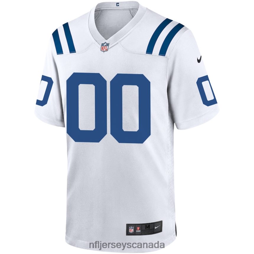 Men Indianapolis Colts Nike White Custom Game Jersey Clothing NFL TBXFR61713