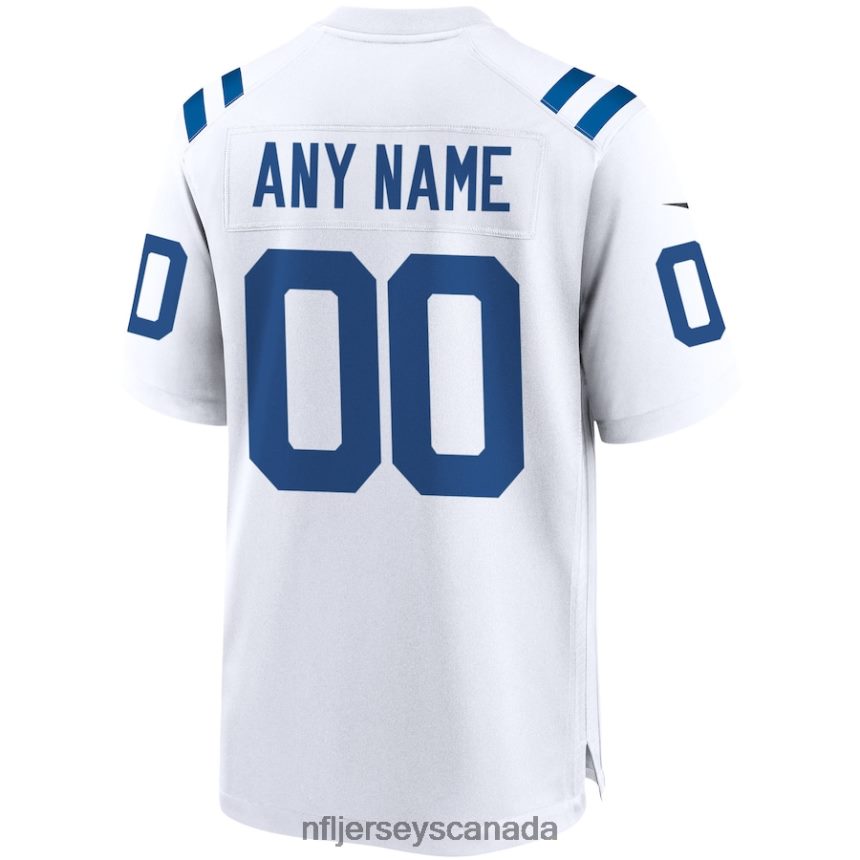 Men Indianapolis Colts Nike White Custom Game Jersey Clothing NFL TBXFR61713