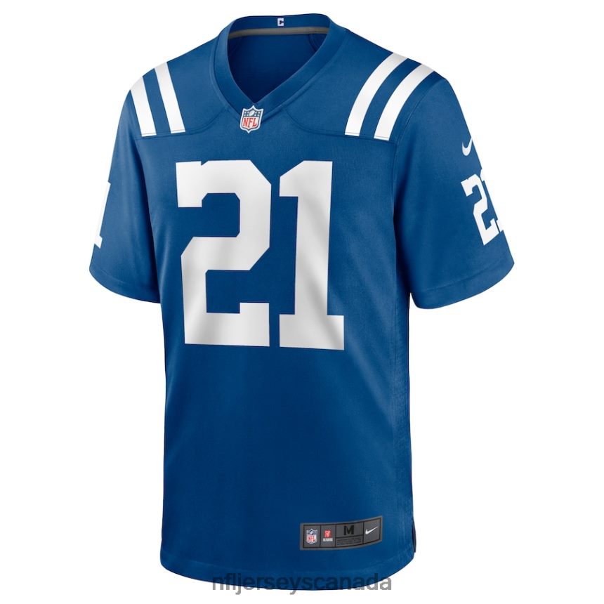 Men Indianapolis Colts Nyheim Hines Nike Royal Game Jersey Clothing NFL TBXFR62580