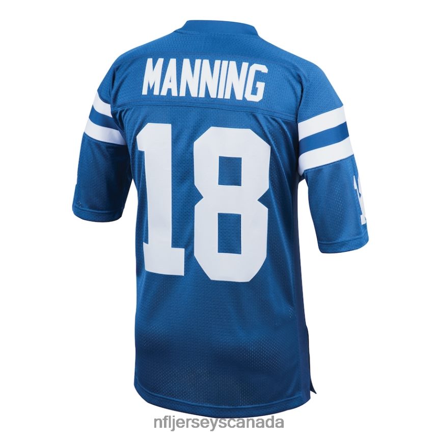 Men Indianapolis Colts Peyton Manning Mitchell  Ness Royal 1998 Authentic Throwback Retired Player Jersey Clothing NFL TBXFR62151