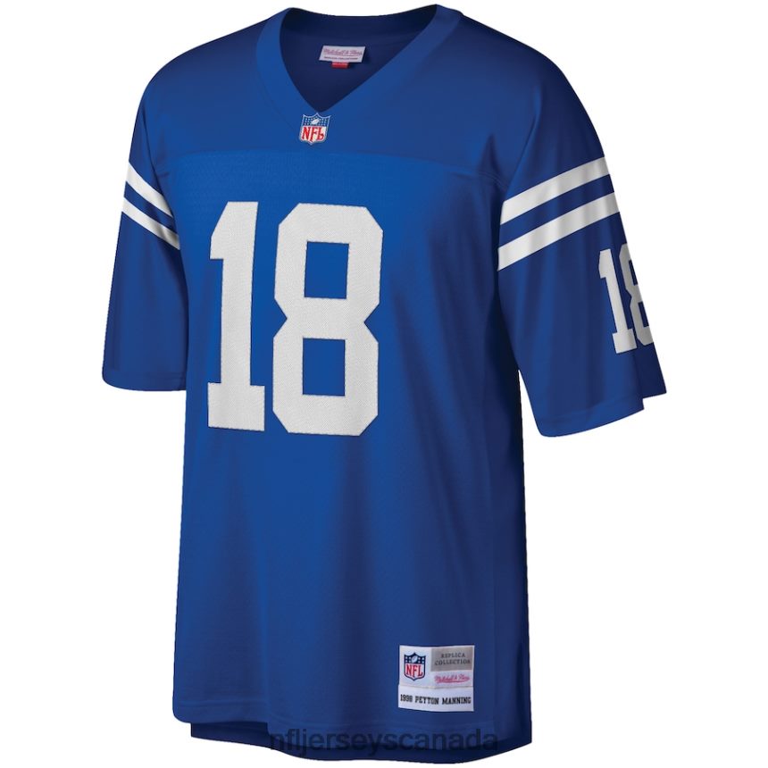 Men Indianapolis Colts Peyton Manning Mitchell  Ness Royal Big  Tall 1998 Retired Player Replica Jersey Clothing NFL TBXFR62792