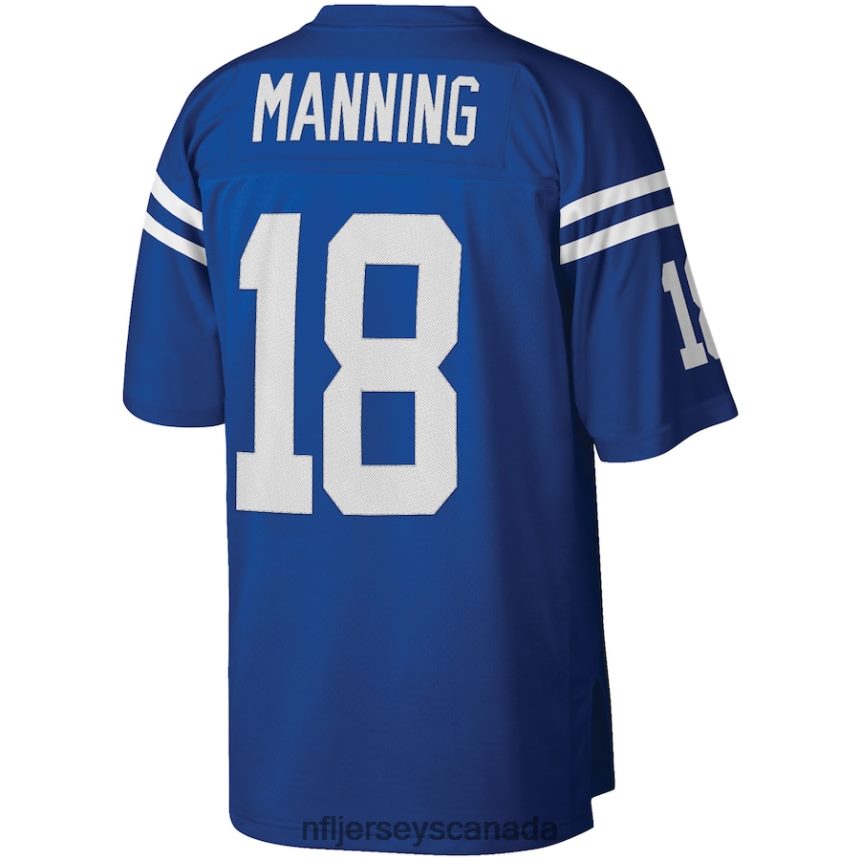 Men Indianapolis Colts Peyton Manning Mitchell  Ness Royal Big  Tall 1998 Retired Player Replica Jersey Clothing NFL TBXFR62792