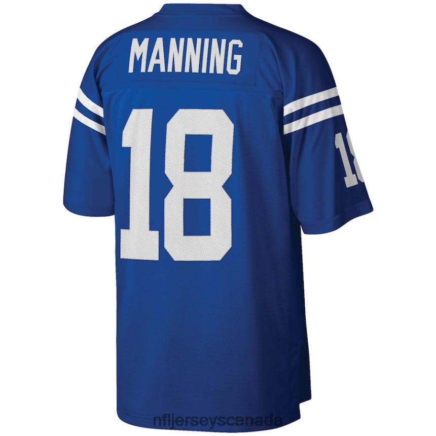 Men Indianapolis Colts Peyton Manning Mitchell  Ness Royal Legacy Replica Jersey Clothing NFL TBXFR6536