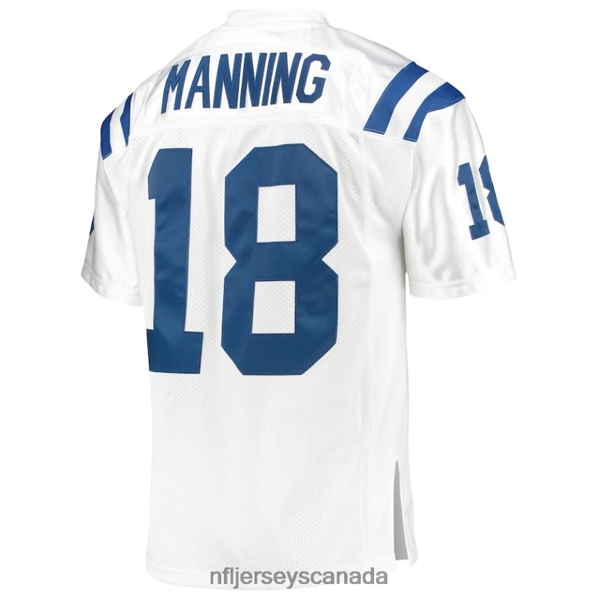 Men Indianapolis Colts Peyton Manning Mitchell  Ness White 2006 Super Bowl XLI Authentic Retired Player Jersey Clothing NFL TBXFR62582