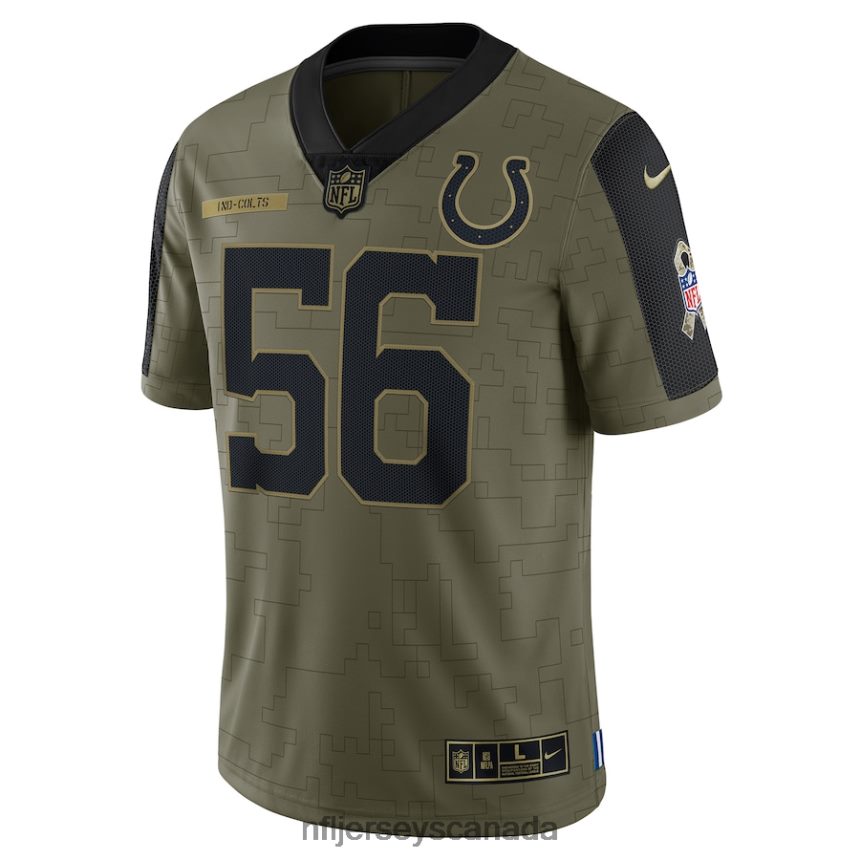 Men Indianapolis Colts Quenton Nelson Nike Olive 2021 Salute To Service Limited Player Jersey Clothing NFL TBXFR65091