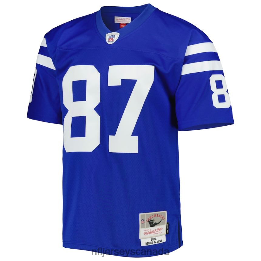Men Indianapolis Colts Reggie Wayne Mitchell  Ness Royal 2006 Legacy Replica Jersey Clothing NFL TBXFR62497