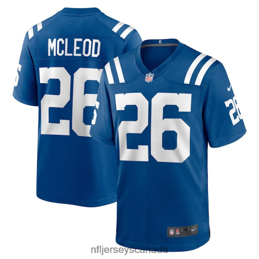 Men Indianapolis Colts Rodney McLeod Nike Royal Player Game Jersey Clothing NFL TBXFR64379