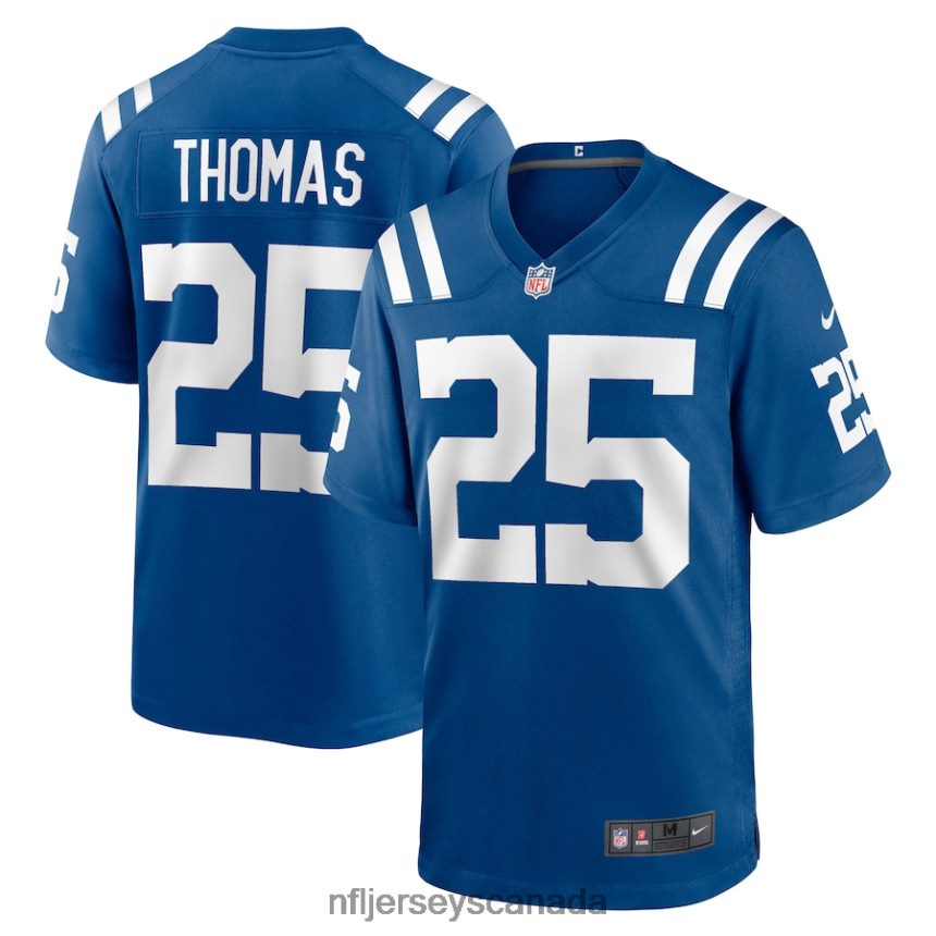 Men Indianapolis Colts Rodney Thomas Nike Royal Player Game Jersey Clothing NFL TBXFR64311