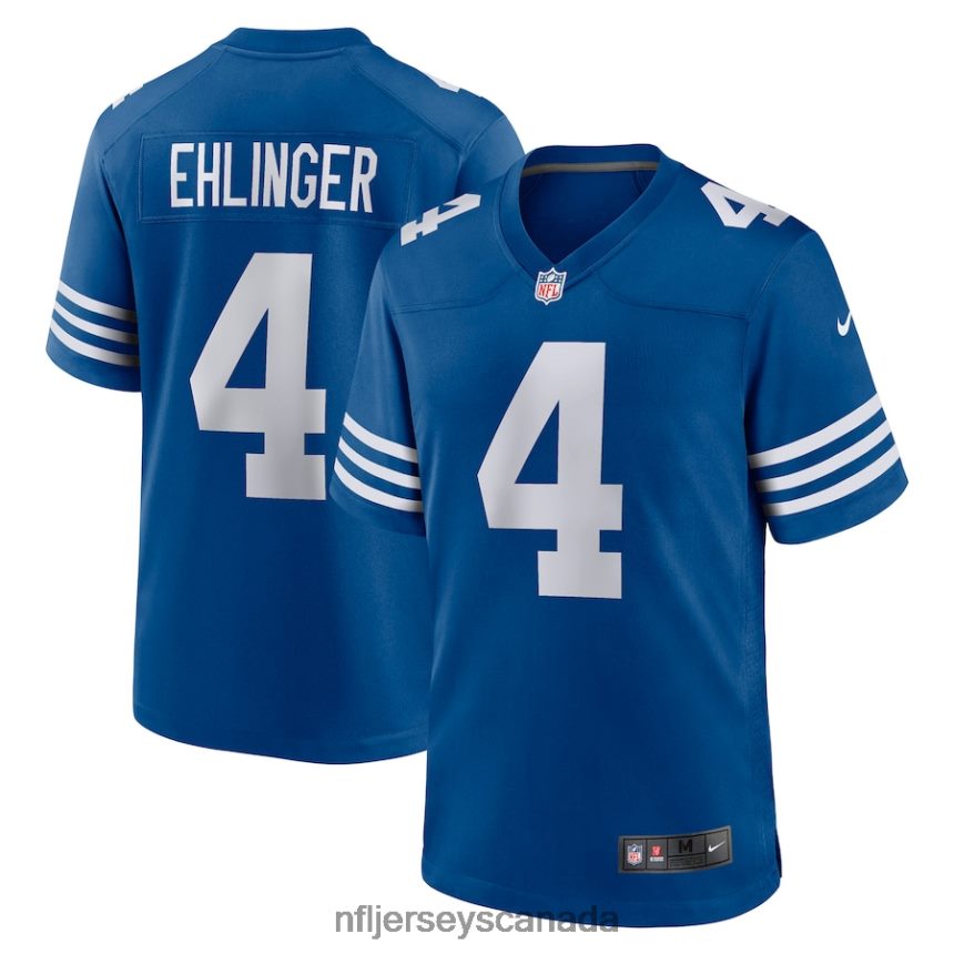 Men Indianapolis Colts Sam Ehlinger Nike Blue Game Player Jersey Clothing NFL TBXFR64330