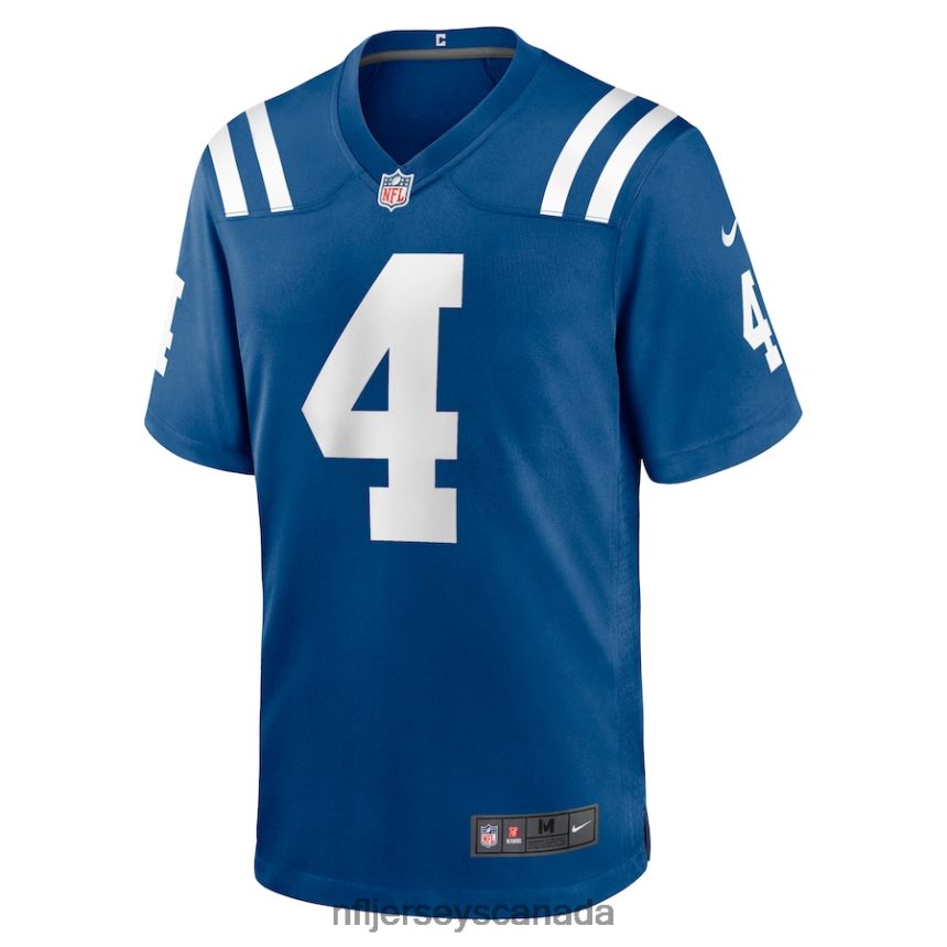 Men Indianapolis Colts Sam Ehlinger Nike Royal Game Jersey Clothing NFL TBXFR63843