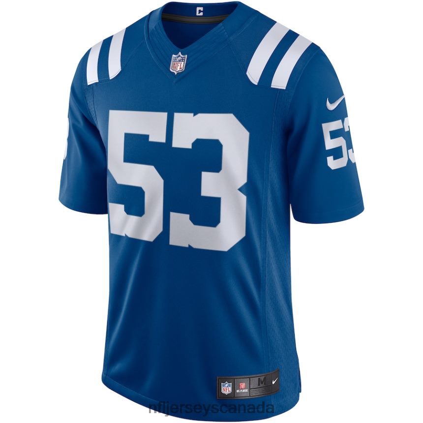 Men Indianapolis Colts Shaquille Leonard Nike Royal Vapor Limited Jersey Clothing NFL TBXFR63170