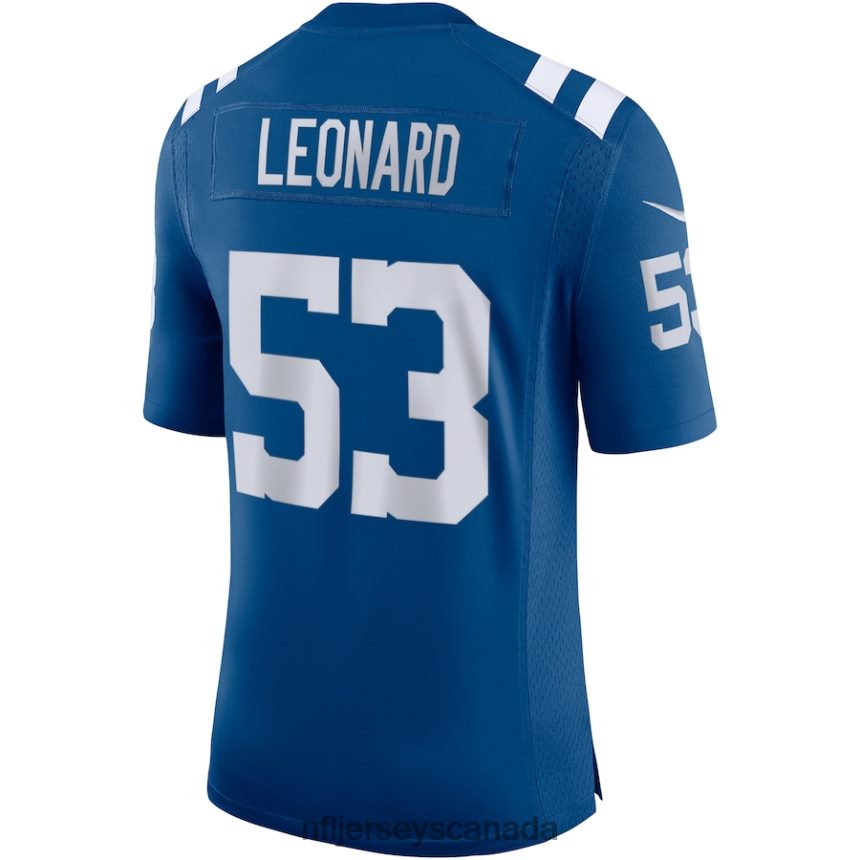 Men Indianapolis Colts Shaquille Leonard Nike Royal Vapor Limited Jersey Clothing NFL TBXFR63170