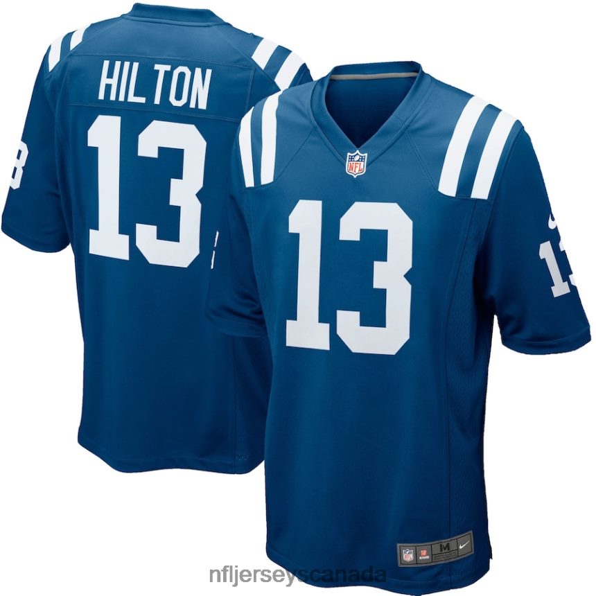 Men Indianapolis Colts TY Hilton Nike Royal Blue Game Jersey Clothing NFL TBXFR64888