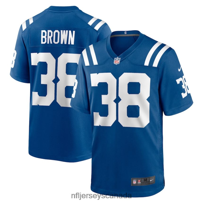 Men Indianapolis Colts Tony Brown Nike Royal Player Game Jersey Clothing NFL TBXFR66714