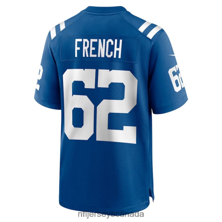 Men Indianapolis Colts Wesley French Nike Royal Game Player Jersey Clothing NFL TBXFR66285