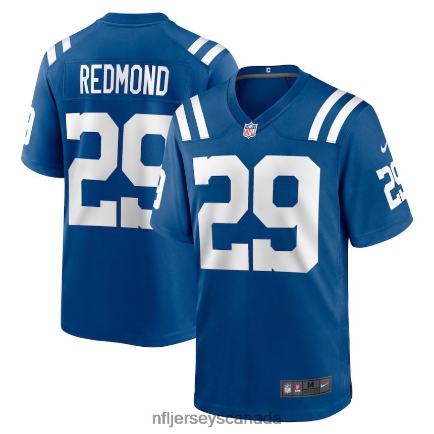 Men Indianapolis Colts Will Redmond Nike Royal Game Player Jersey Clothing NFL TBXFR65921