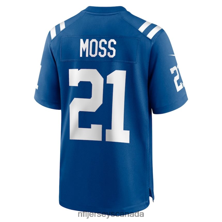 Men Indianapolis Colts Zack Moss Nike Royal Game Player Jersey Clothing NFL TBXFR64301