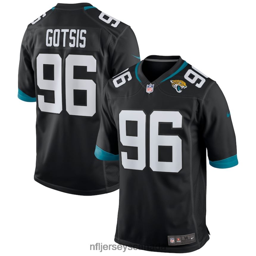 Men Jacksonville Jaguars Adam Gotsis Nike Black Game Jersey Clothing NFL TBXFR65739