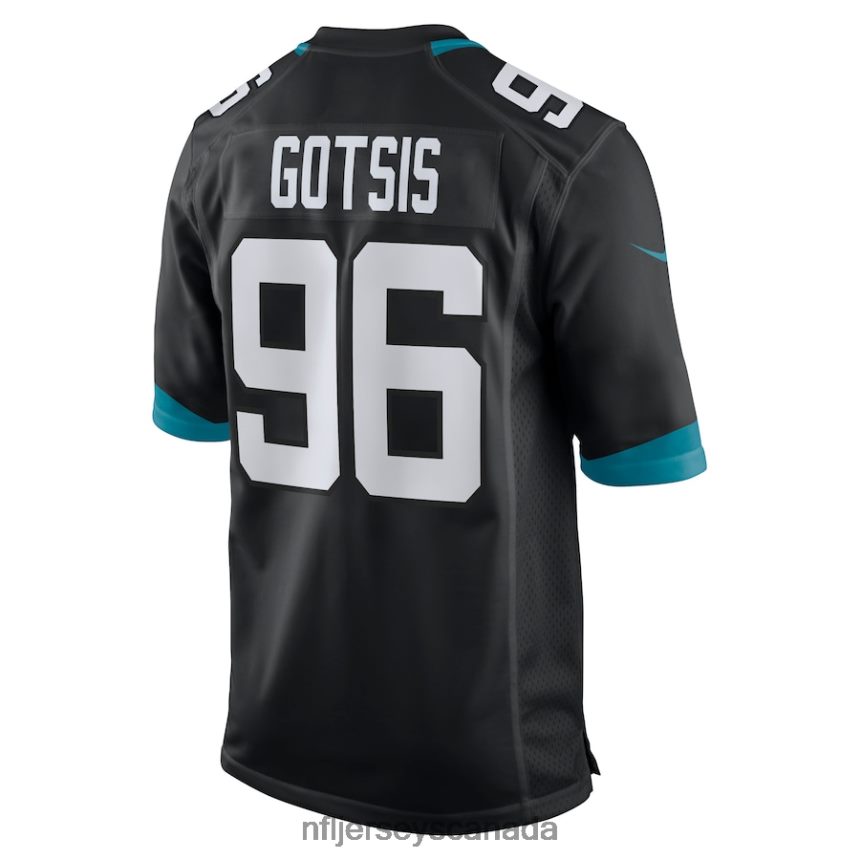 Men Jacksonville Jaguars Adam Gotsis Nike Black Game Jersey Clothing NFL TBXFR65739