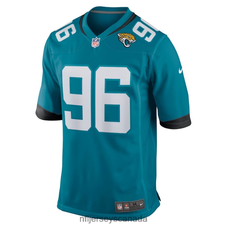 Men Jacksonville Jaguars Adam Gotsis Nike Teal Game Jersey Clothing NFL TBXFR64134