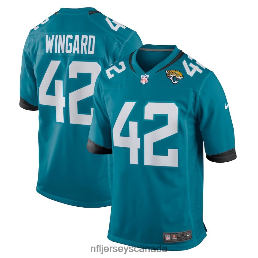 Men Jacksonville Jaguars Andrew Wingard Nike Teal Game Jersey Clothing NFL TBXFR62983