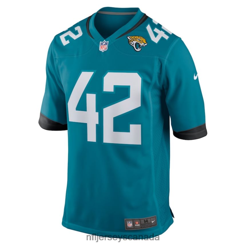 Men Jacksonville Jaguars Andrew Wingard Nike Teal Game Jersey Clothing NFL TBXFR62983