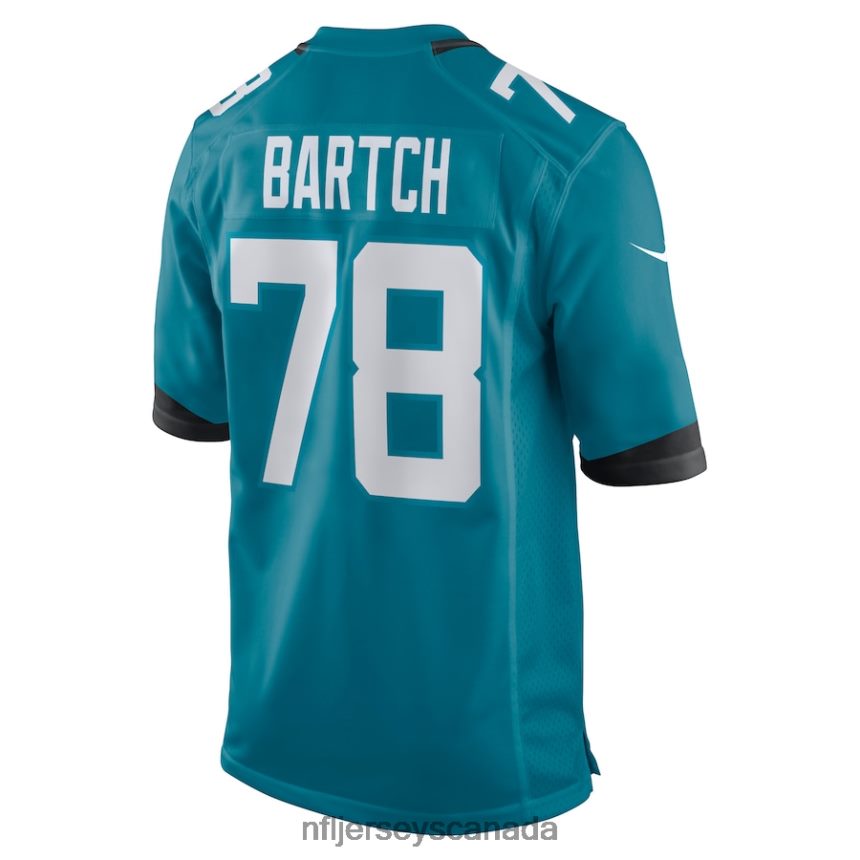 Men Jacksonville Jaguars Ben Bartch Nike Teal Game Jersey Clothing NFL TBXFR64193