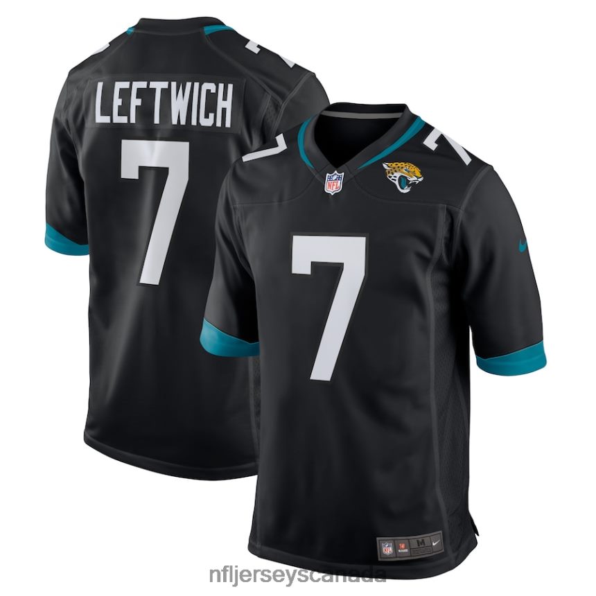 Men Jacksonville Jaguars Byron Leftwich Nike Black Alternate Retired Player Game Jersey Clothing NFL TBXFR64483