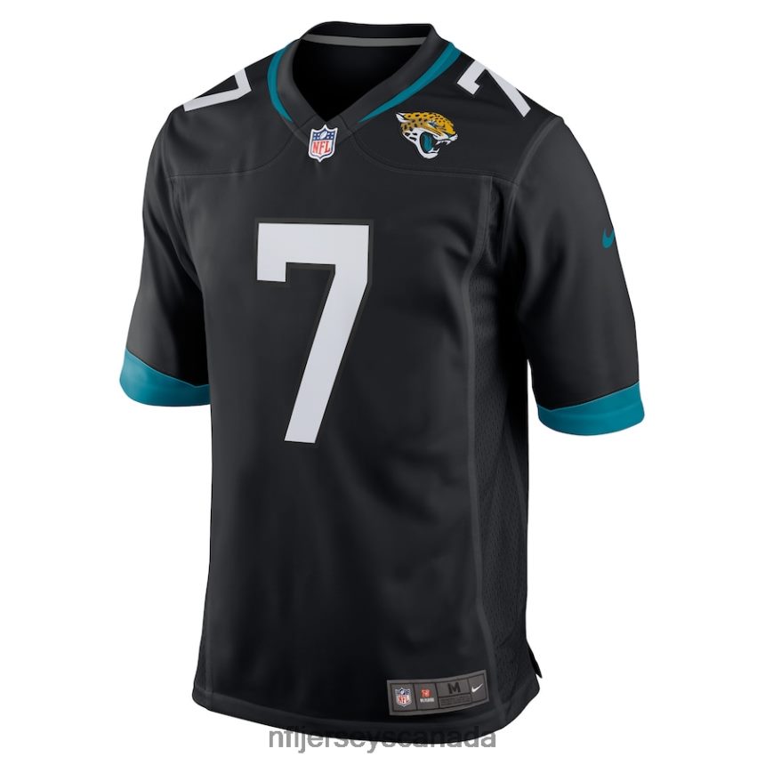 Men Jacksonville Jaguars Byron Leftwich Nike Black Alternate Retired Player Game Jersey Clothing NFL TBXFR64483