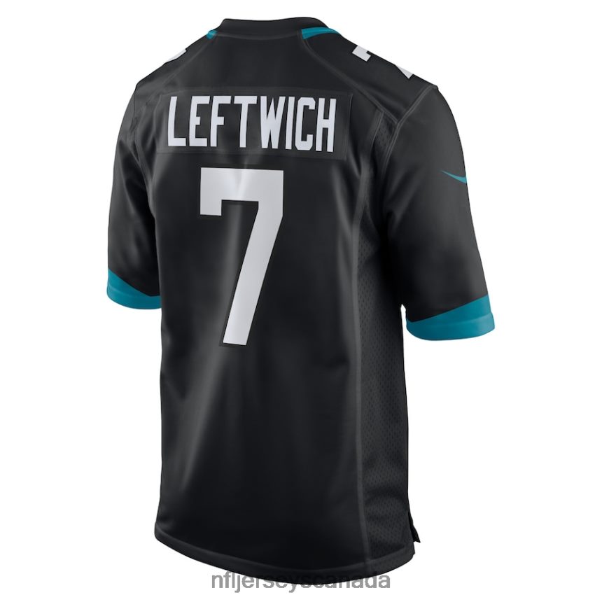Men Jacksonville Jaguars Byron Leftwich Nike Black Alternate Retired Player Game Jersey Clothing NFL TBXFR64483